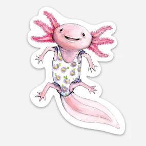 Axolotl Swimsuit Sticker