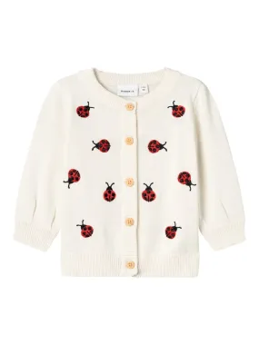 Baby Girl Long Sleeve Ladybird Cardi