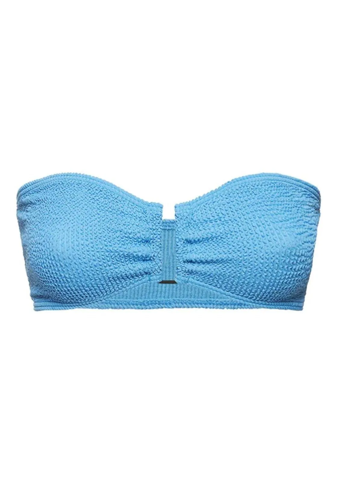 Blake Bandeau Bikini Top in Tranquil Blue