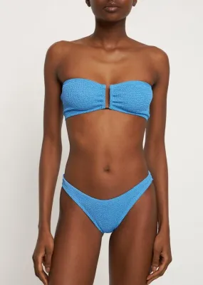 Blake Bandeau Bikini Top in Tranquil Blue