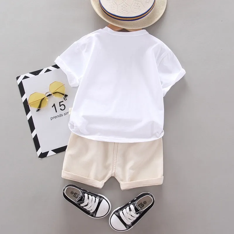 Boys Smiley Pocket 2 Pcs Set