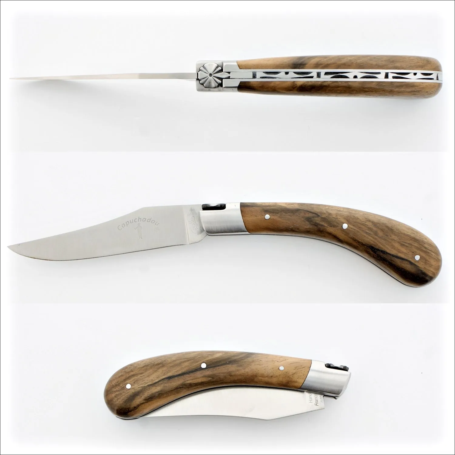 Capuchadou 12 cm Classic Folding Knife - Burled Walnut