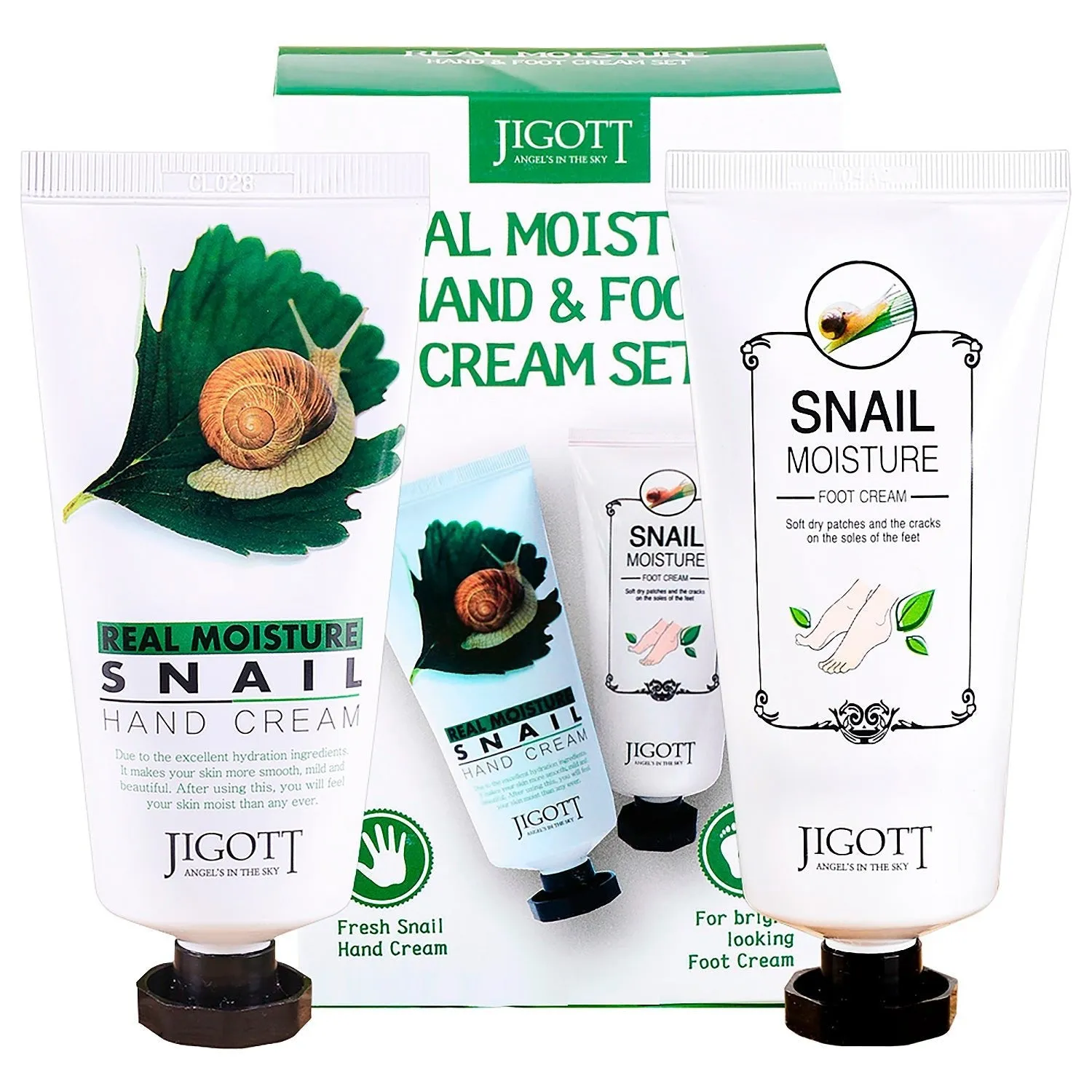 Crema de manos y pies Jigott  Real Moisture Hand & Foot Cream Set