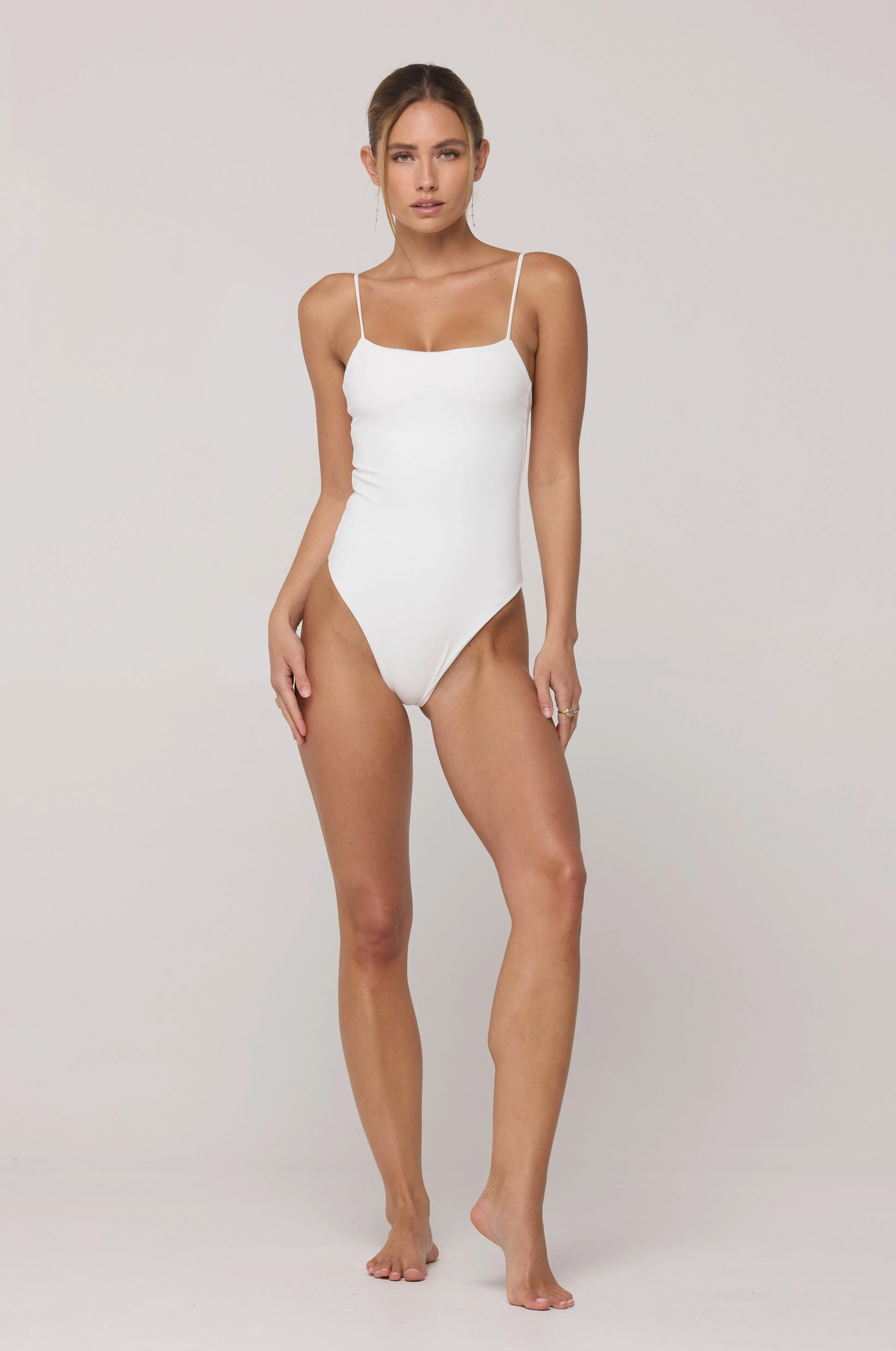 Dominick One Piece Swimsuit in White