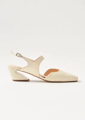 Emelia Cream Leather Pumps