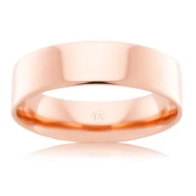 Flat Round 6mm - 18ct Rose Gold