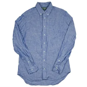 Gitman Vintage - Linen Chambray Shirt - Blue