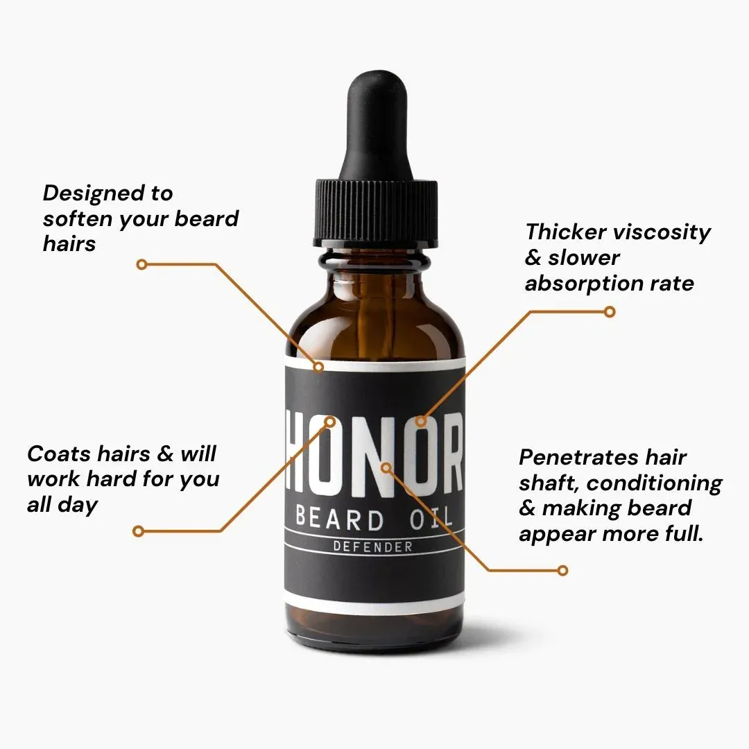 HW Beard Oil | Defender | Honor Initiative