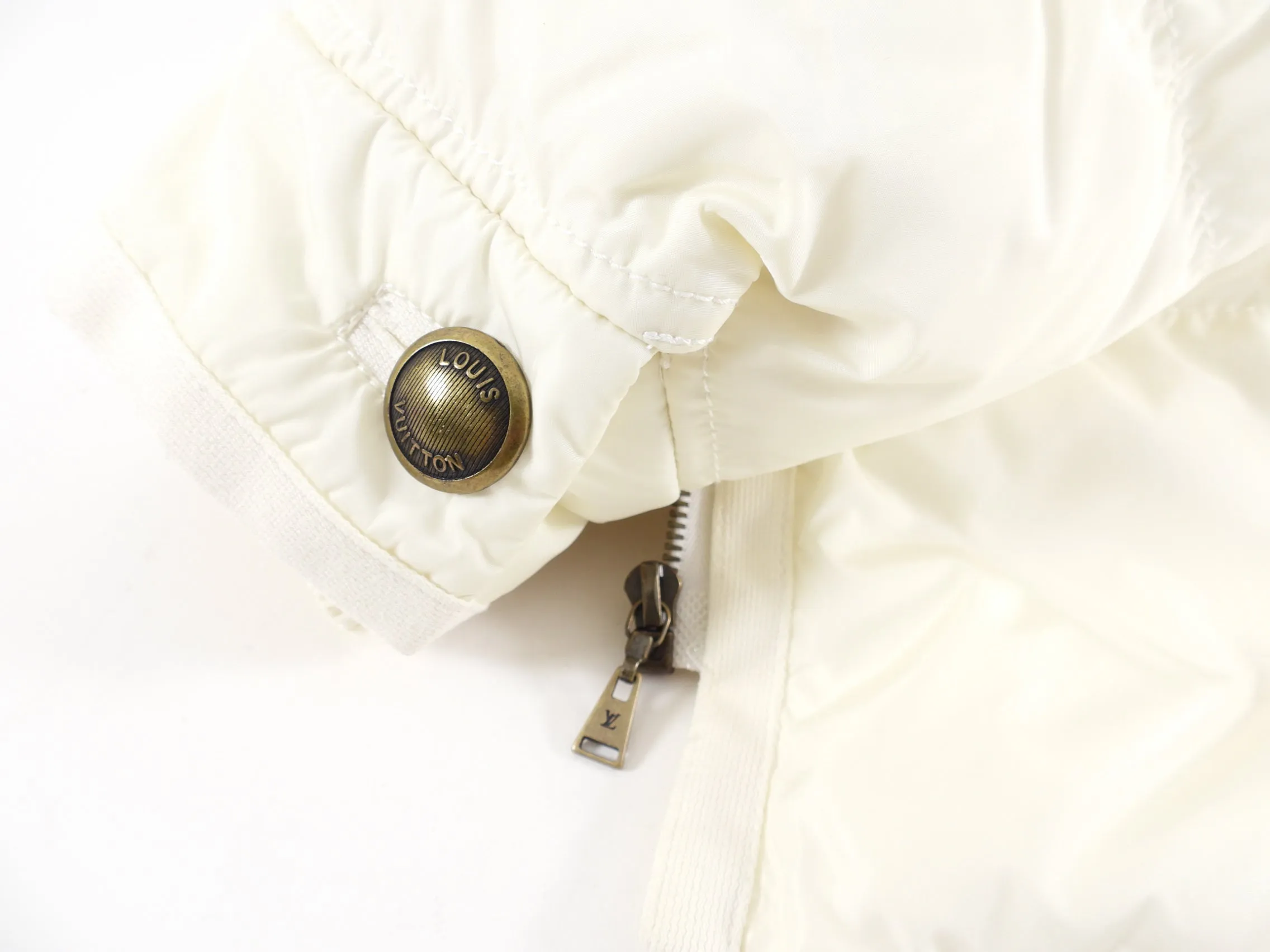 Louis Vuitton Ivory Down Filled Puffer Jacket - S