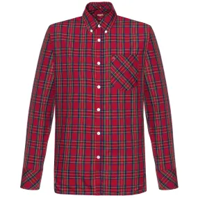 Merc London Neddy Check Shirt Red