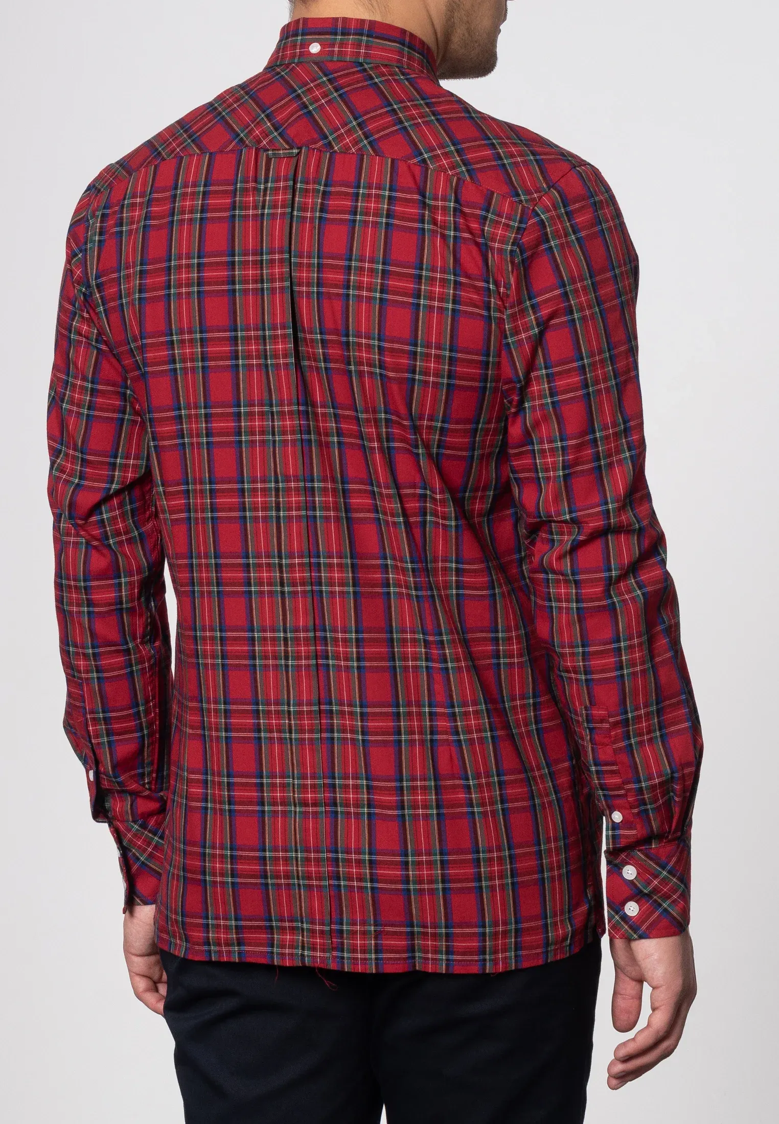 Merc London Neddy Check Shirt Red