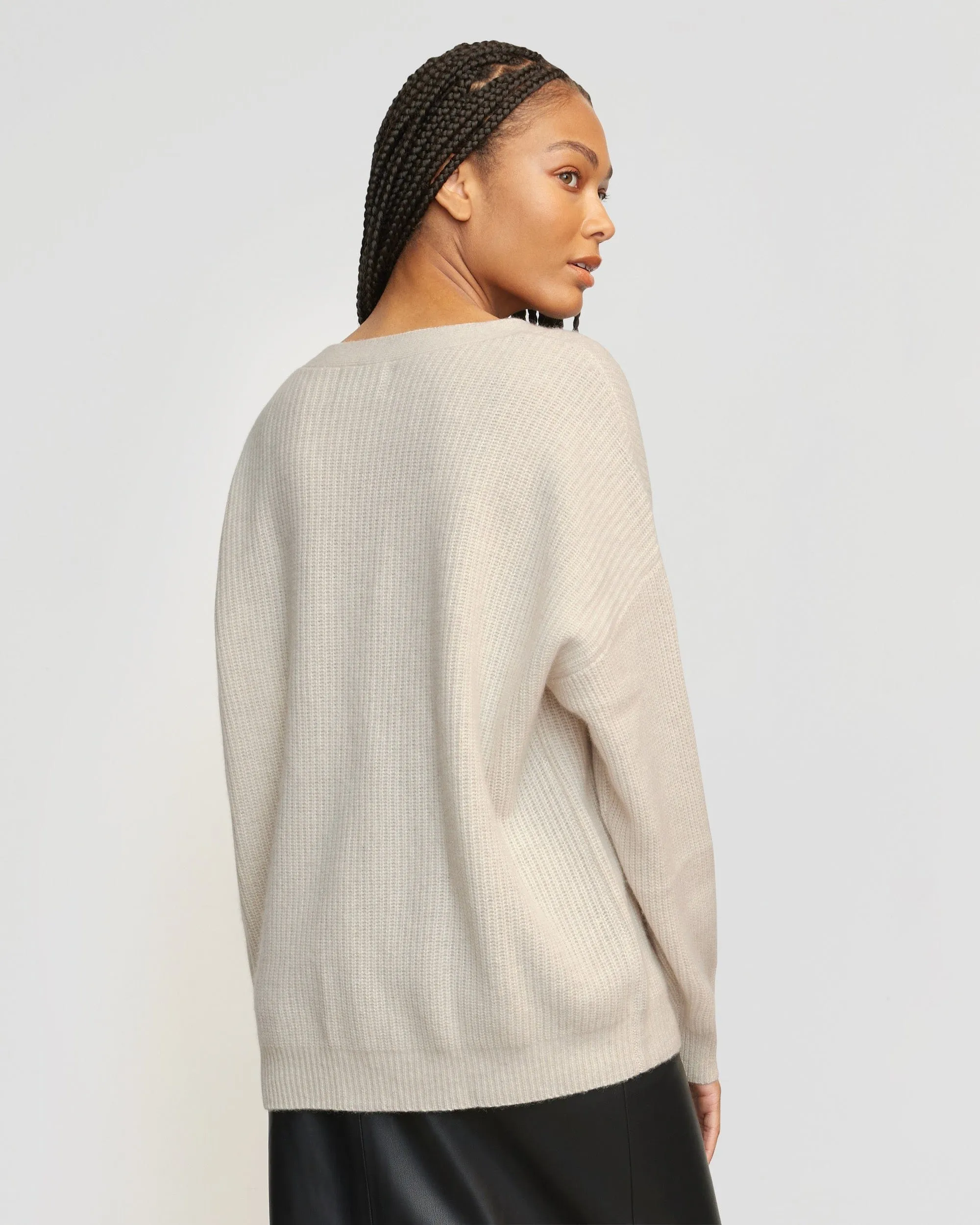 Ola Oversized Cashmere Cardigan