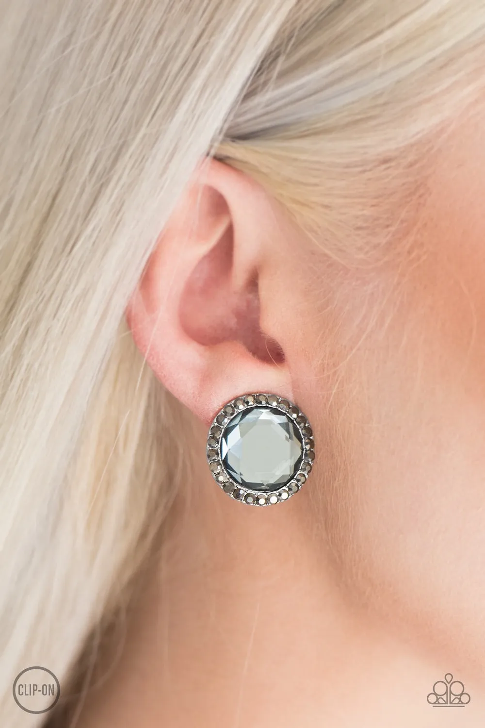 Positively Princess Silver Clip-On-Earrings