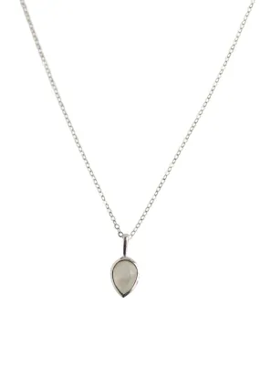 Soho Rainbow Moonstone Silver Necklace