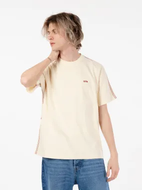 T-shirt Trevor detail sleeve cream