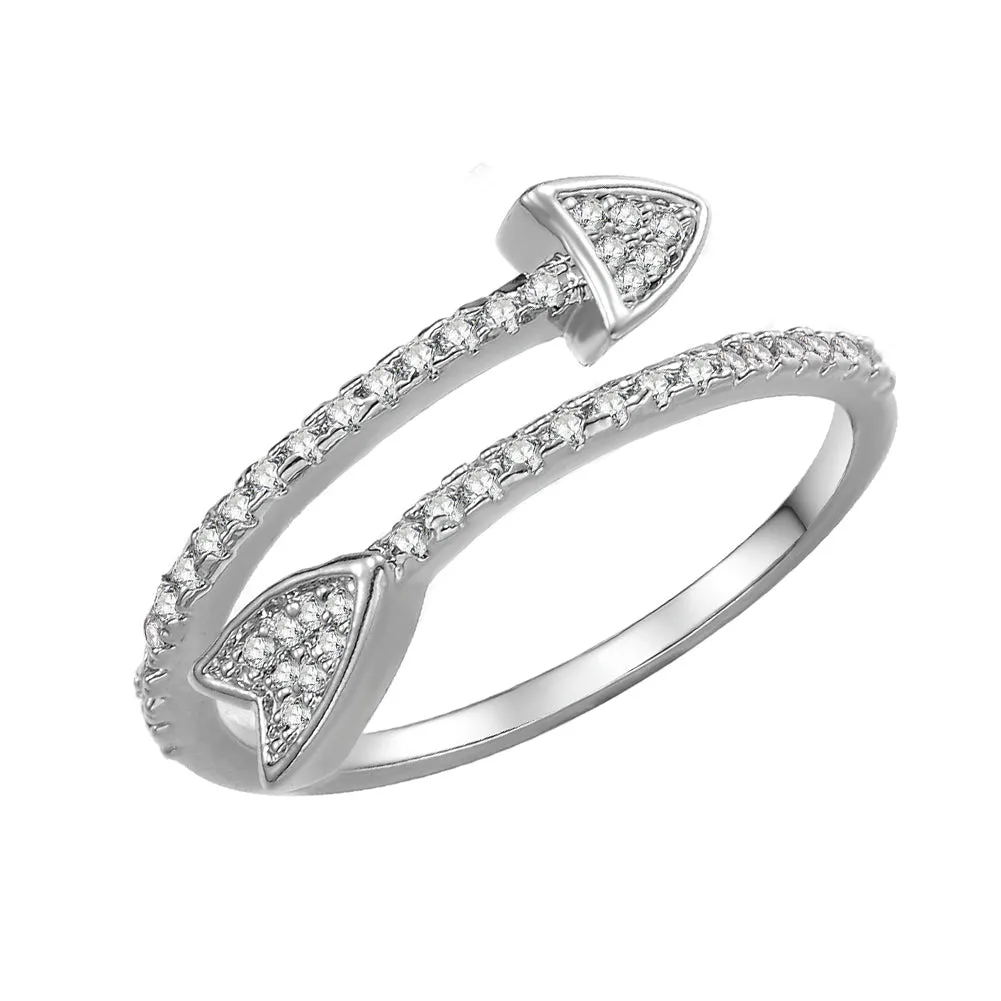 Women's Fashion Arrow CZ Ring