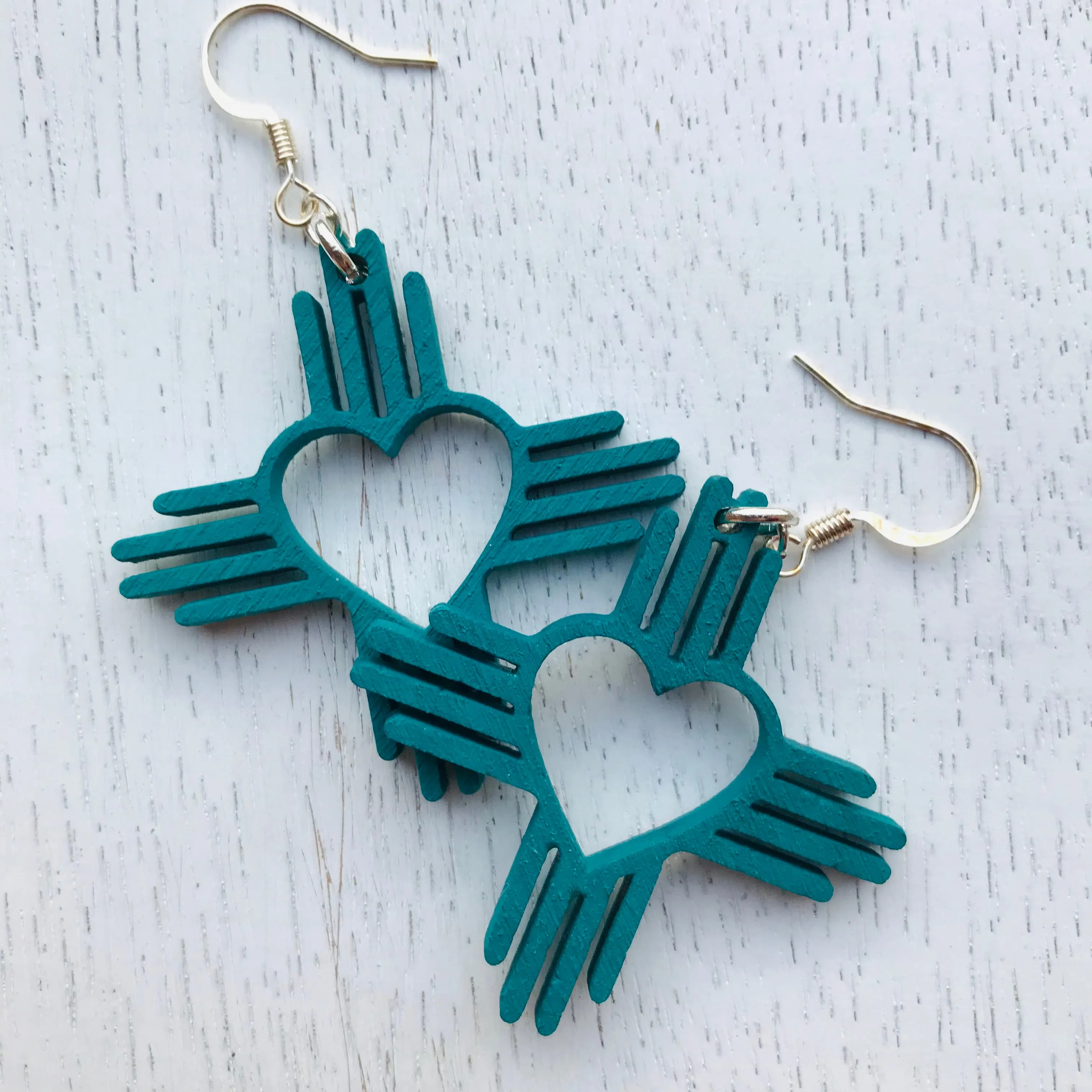 Zia Heart Earrings 1.5