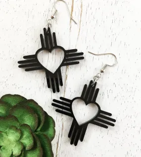 Zia Heart Earrings 1.5